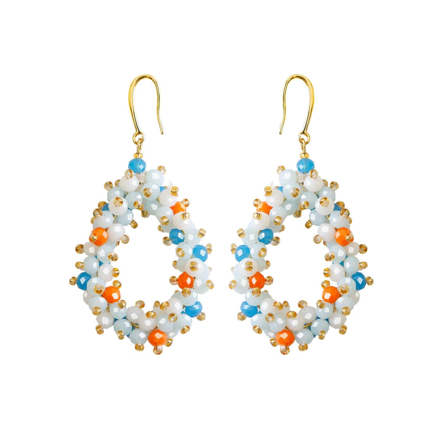 FRENCH RIVIERA|Lauren Earrings - blue-toned drop earrings