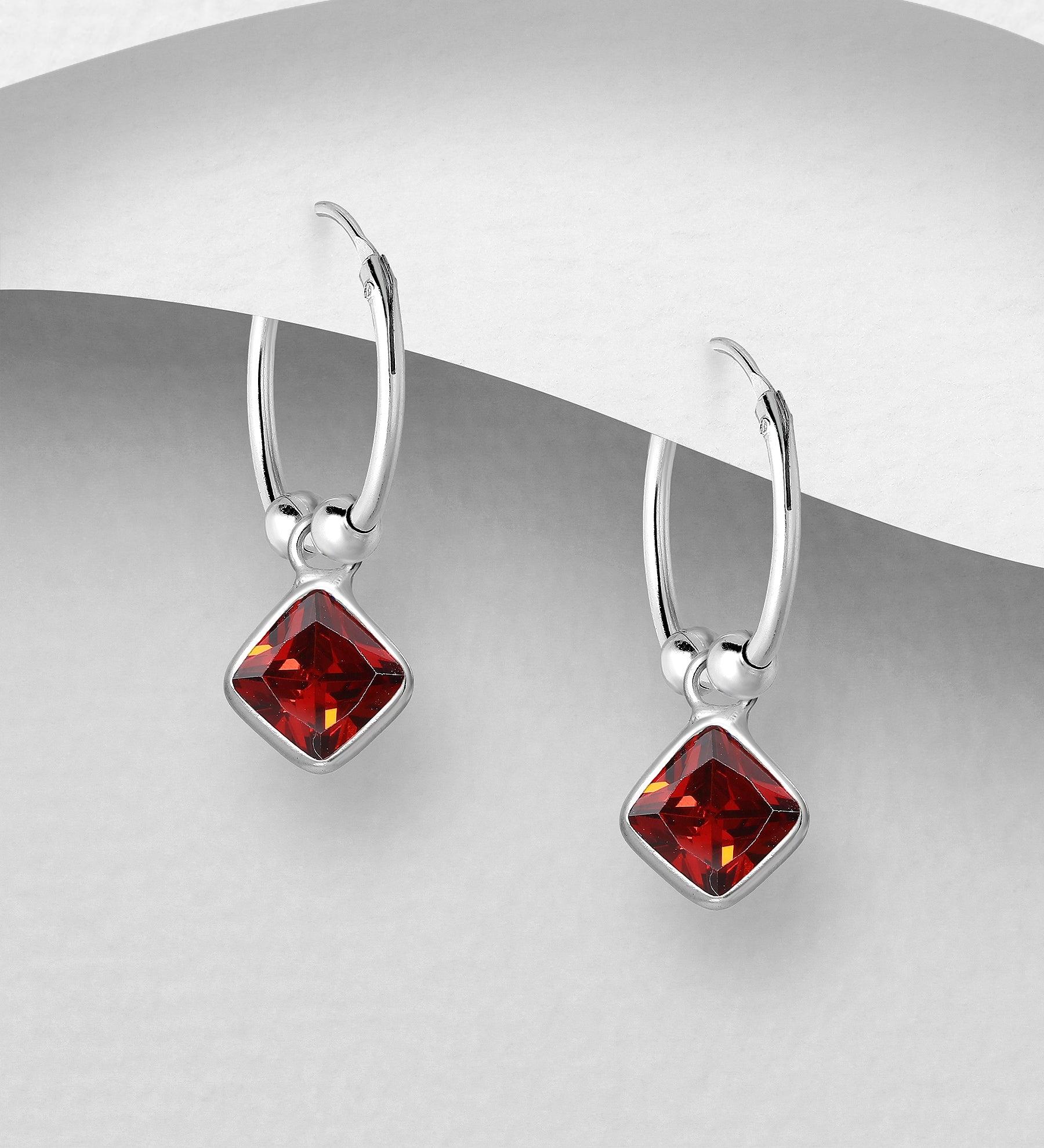 PREMIUM COLLECTION|Lina -2 in 1 hopearenkaat punaisella kivellä