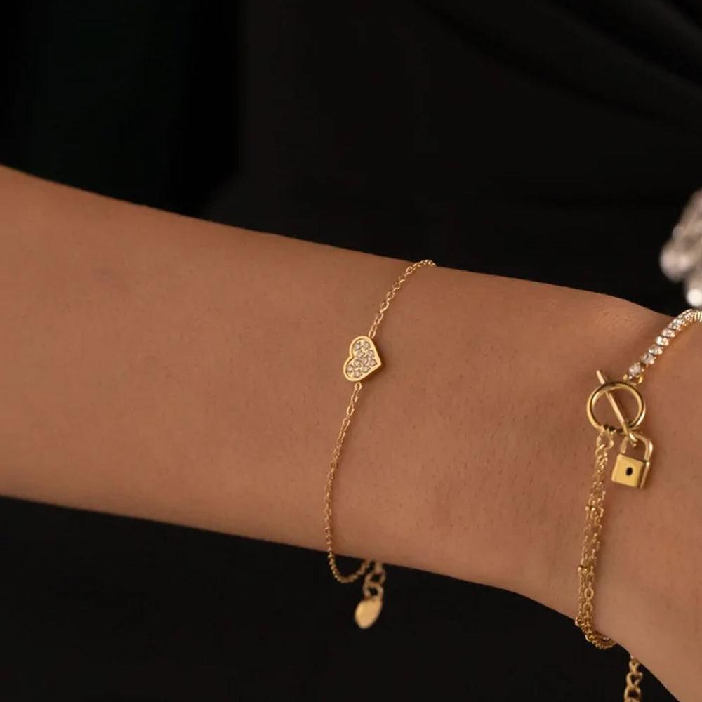 Rannekoru, BOHM PARIS|Bracelet Carla -siro sydänrannekoru (hopea)