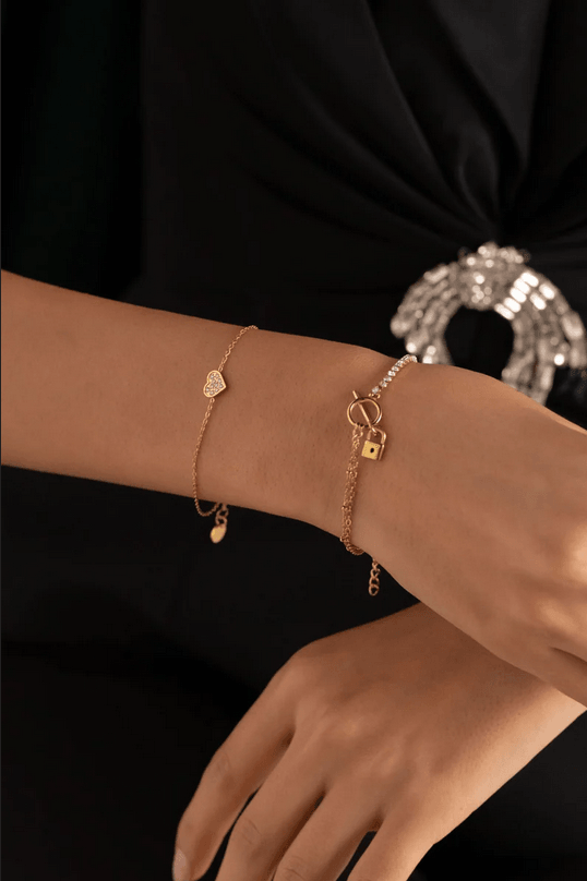 Rannekoru, BOHM PARIS|Bracelet Carla -siro sydänrannekoru (hopea)