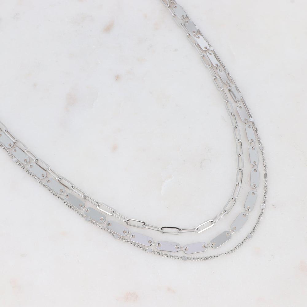 Kaulakoru, BOHM PARIS|Collier Wiktoria -kerroskaulakoru (hopea)