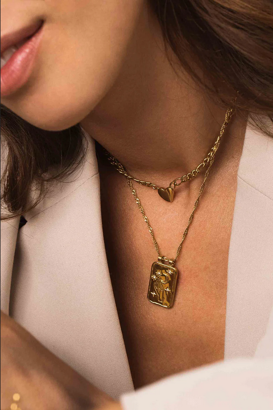 Necklace, BOHM PARIS|Collier Hans heart necklace (silver)