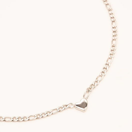 Necklace, BOHM PARIS|Collier Hans heart necklace (silver)