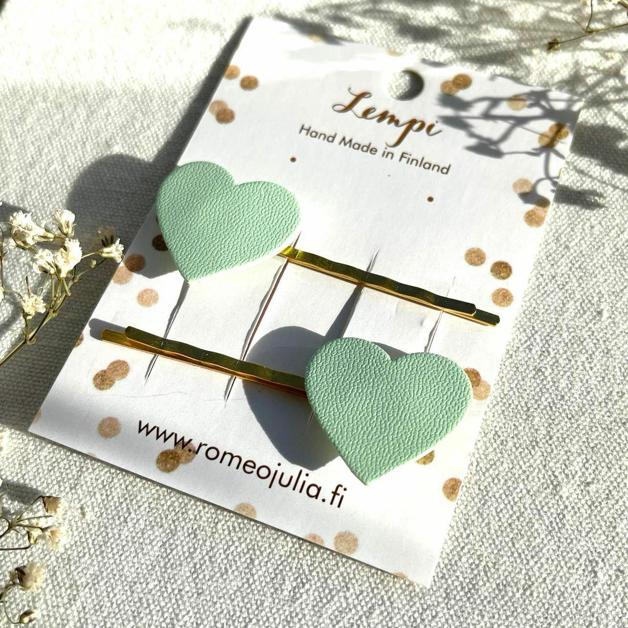 LEMPI hair clips, Lempi (mint)