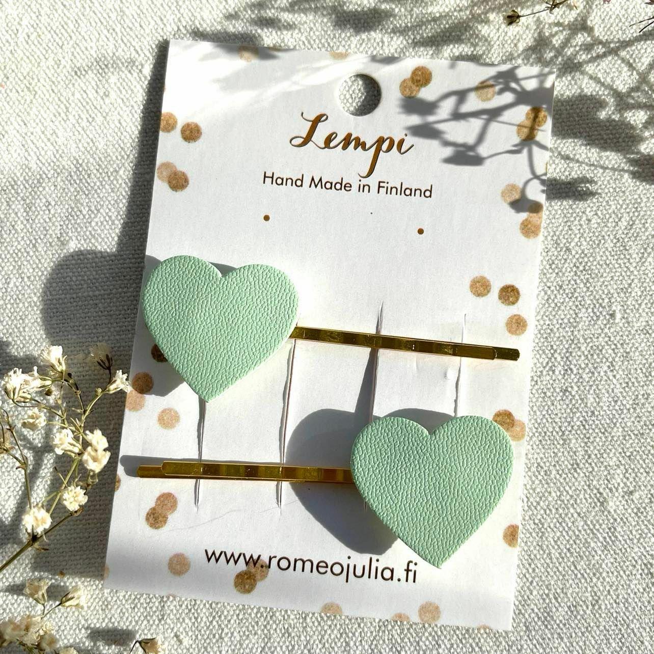 LEMPI hair clips, Lempi (mint)