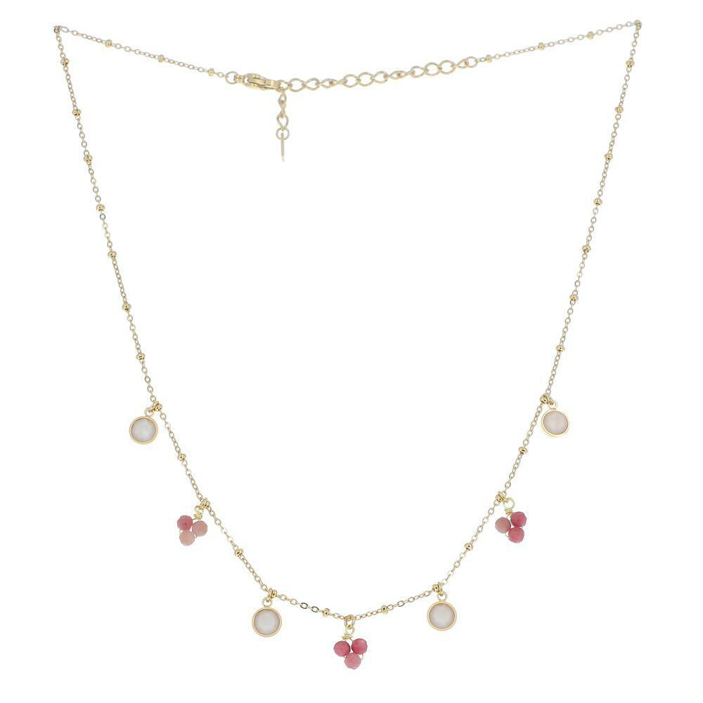 BOHM PARIS|Collier Ronan -rhodonite - rhodoniitti luonnonkivikaulakoru