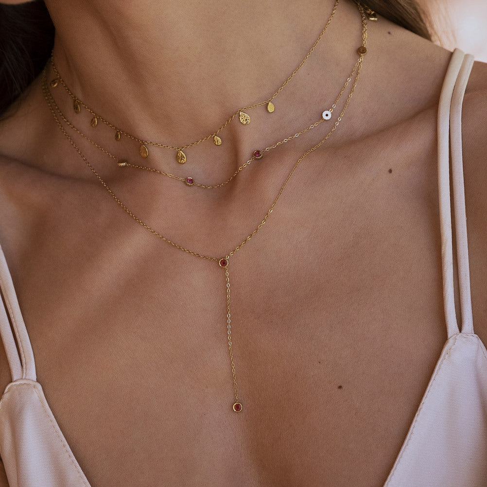 BOHM PARIS|Collier Yara -kirkas Y-kaulakoru (kulta)