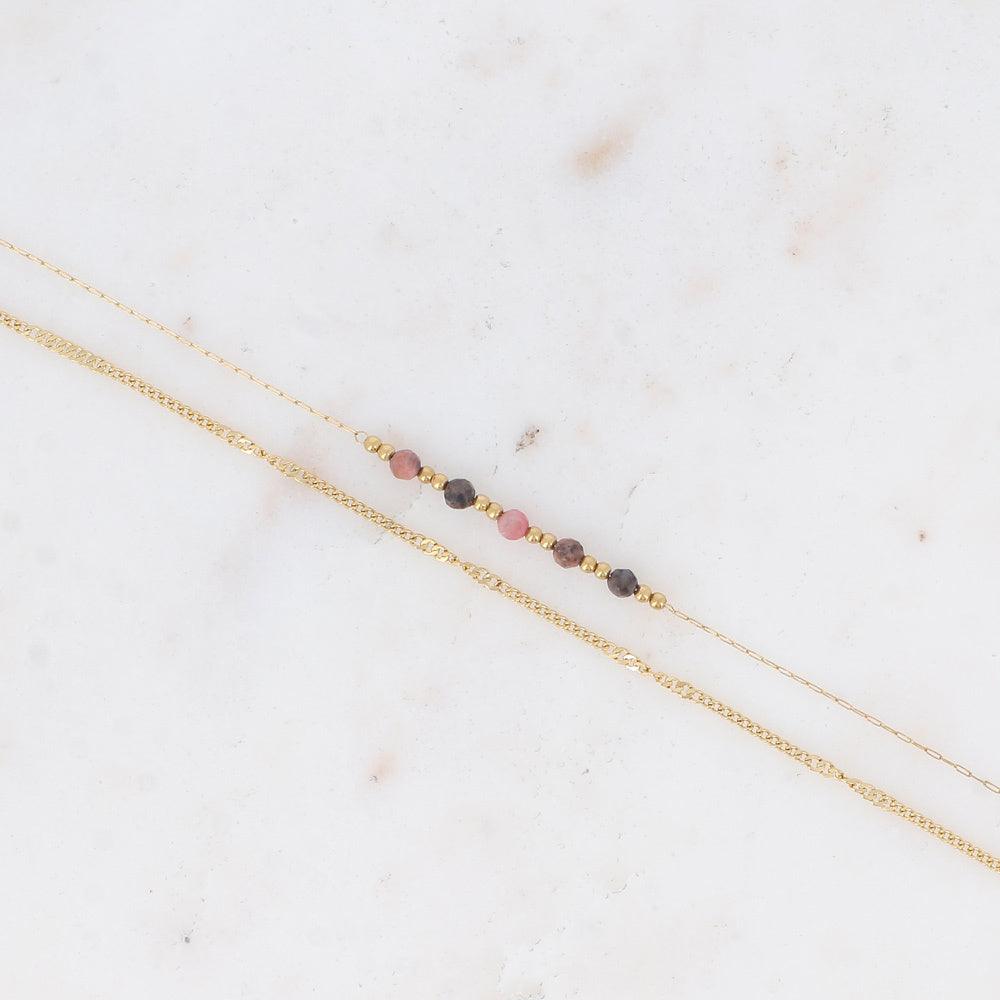 BOHM PARIS|Bracelet Maximilien -rhodoniitti rannekoru