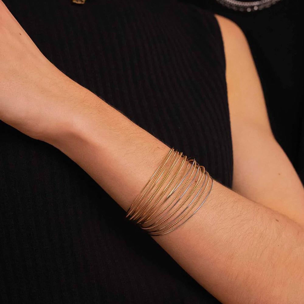 BOHM PARIS|Bracelet Olana -monikerroksinen rannekoru (kulta)