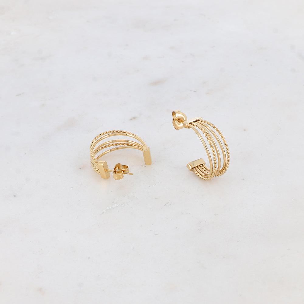 Korvakorut, BOHM PARIS|Créoles Kyle -monikerroksiset renkaat (kulta)