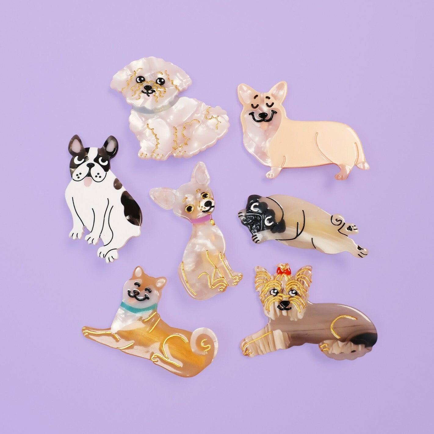 SUGAR SUGAR, French Bulldog Clip -ranskanbulldoggi hiuspinni