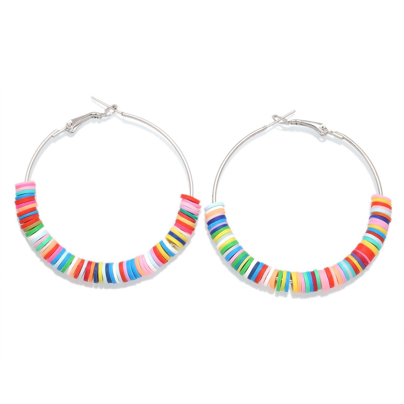 FRENCH RIVIERA|Beach Dreams colorful hoop earrings