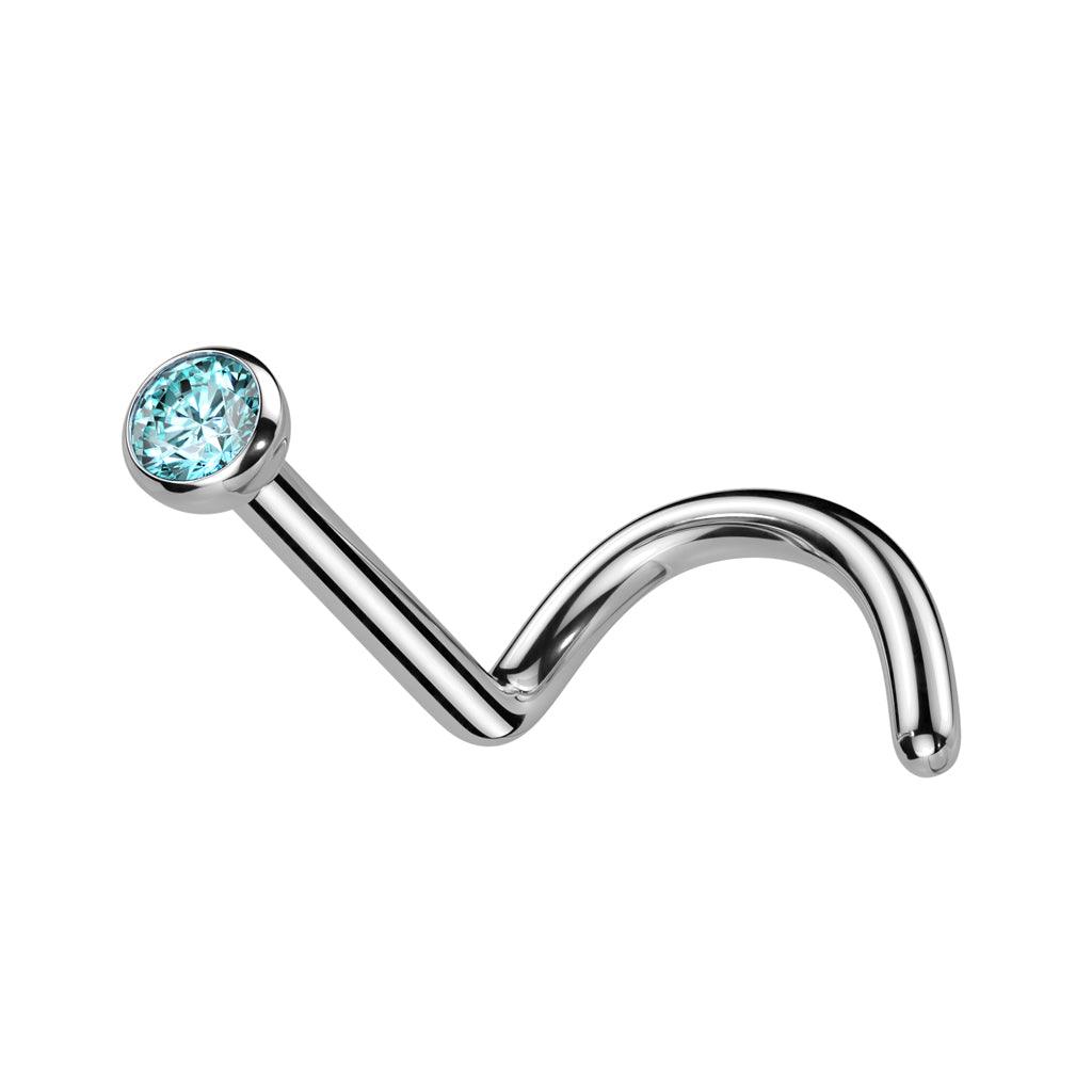 Nose stud, Titanium nose stud Jewelry store Romeo &amp