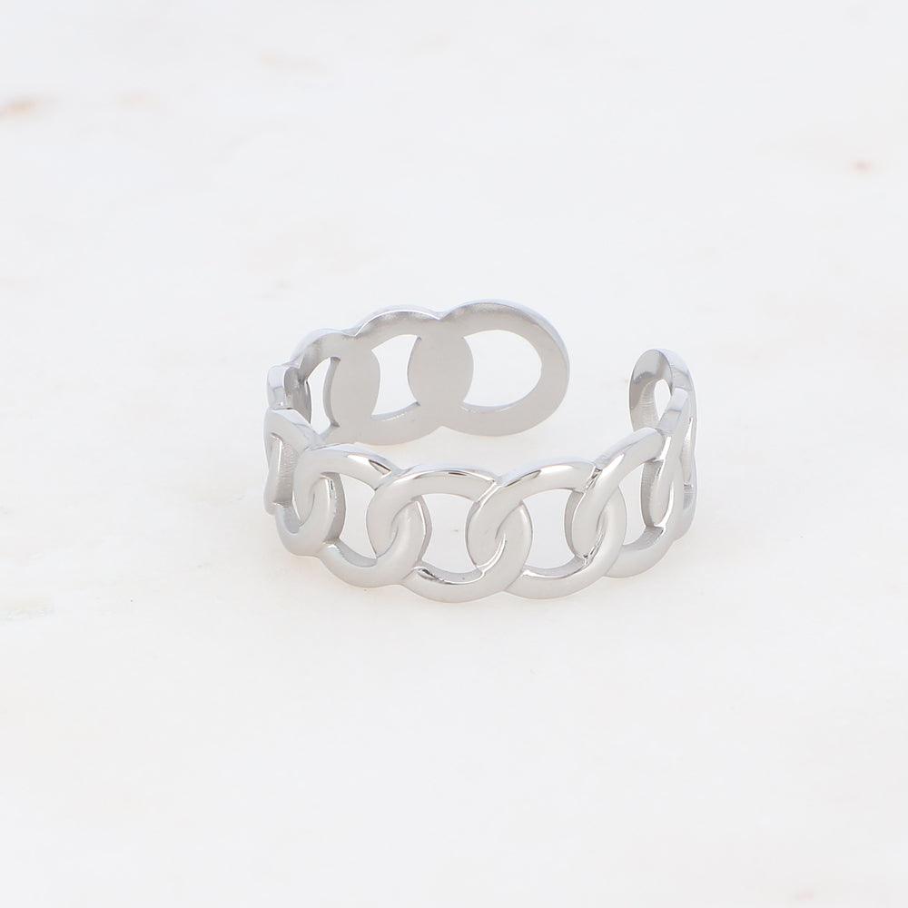 BOHM PARIS|Bague Coline -kirurginterässormus (hopea)