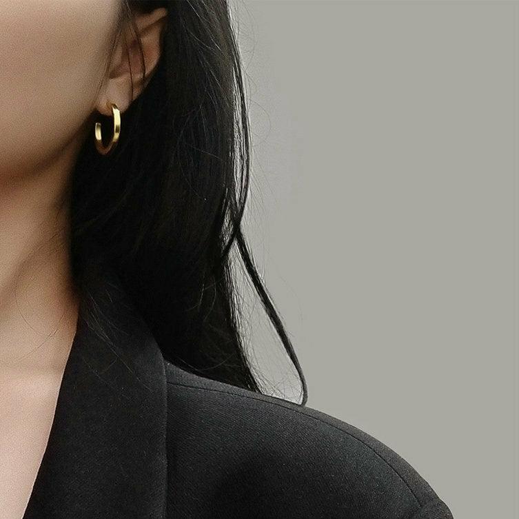 FRENCH RIVIERA|Stormy surgical steel gold-tone rings