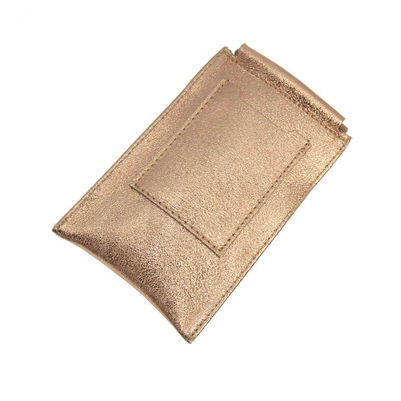 Pochette pour Smartphone -nahkainen puhelinlaukku (ruusukulta)