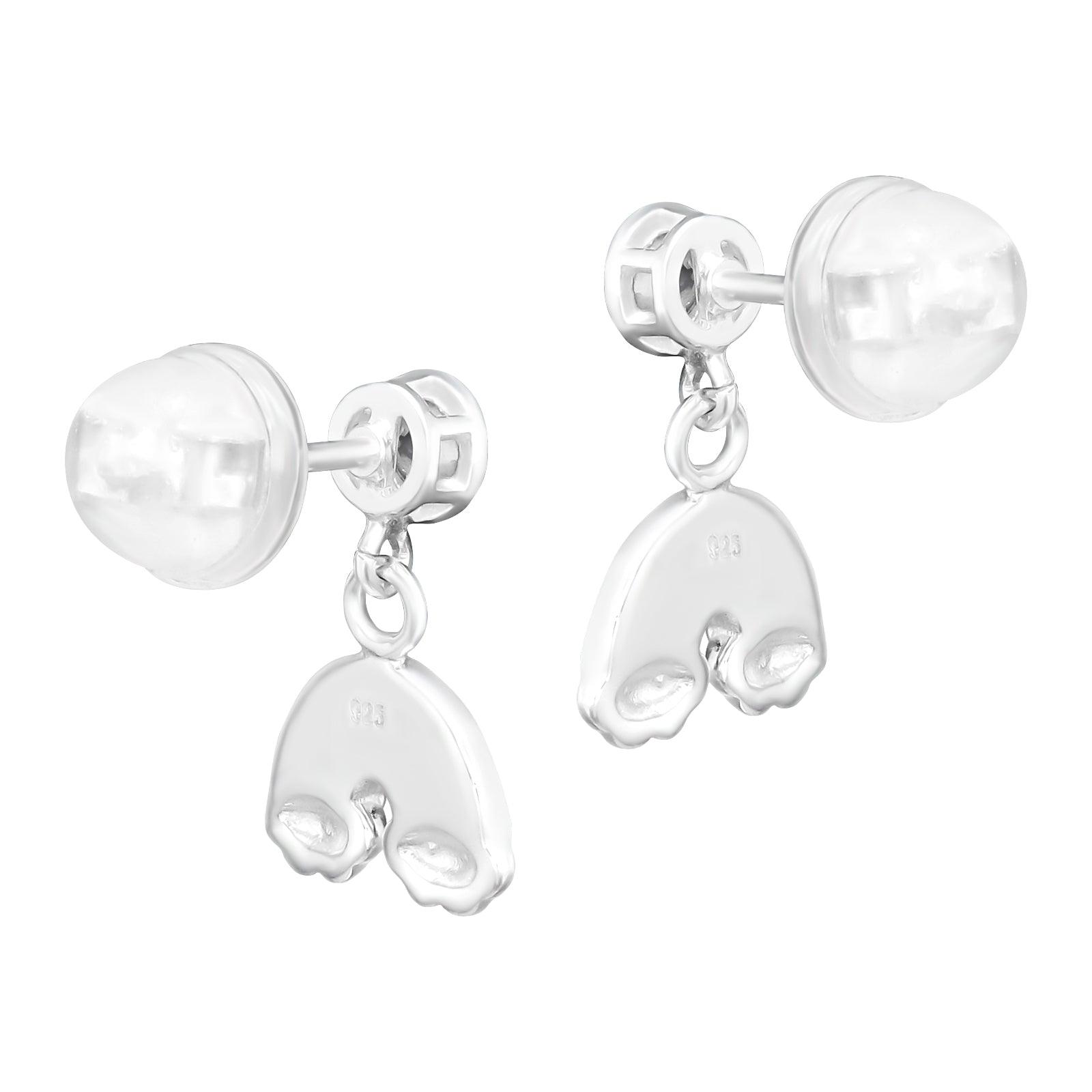 Lasten premium hopeakorvakorut, Rainbow -sateenkaarikorvakorut