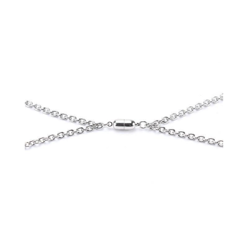 Kaulakoru, Silver Couple Necklace -rakkauskoru magneetilla