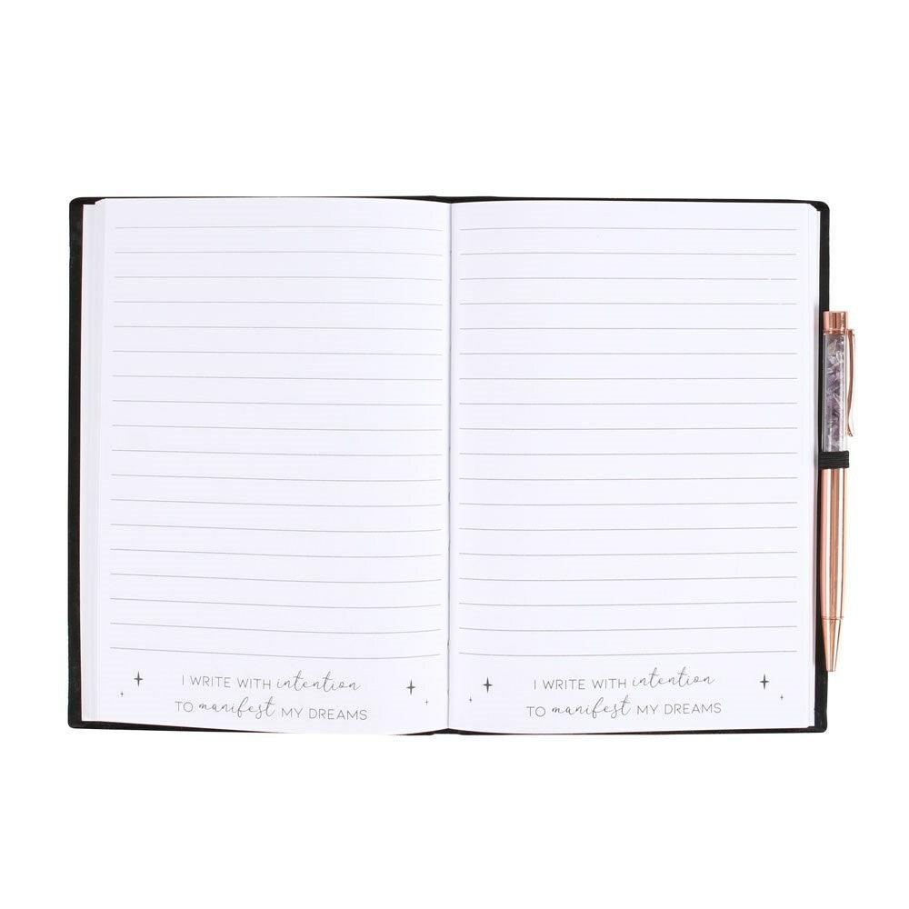My Manisfestation Journal -manifestointipäiväkirja ja ametistikynä