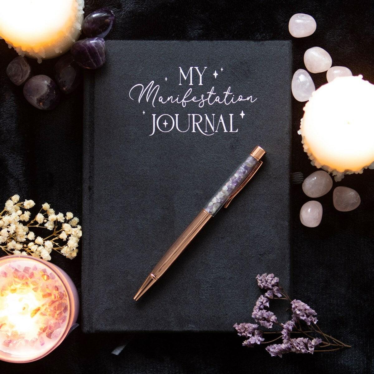 My Manisfestation Journal -manifestointipäiväkirja ja ametistikynä