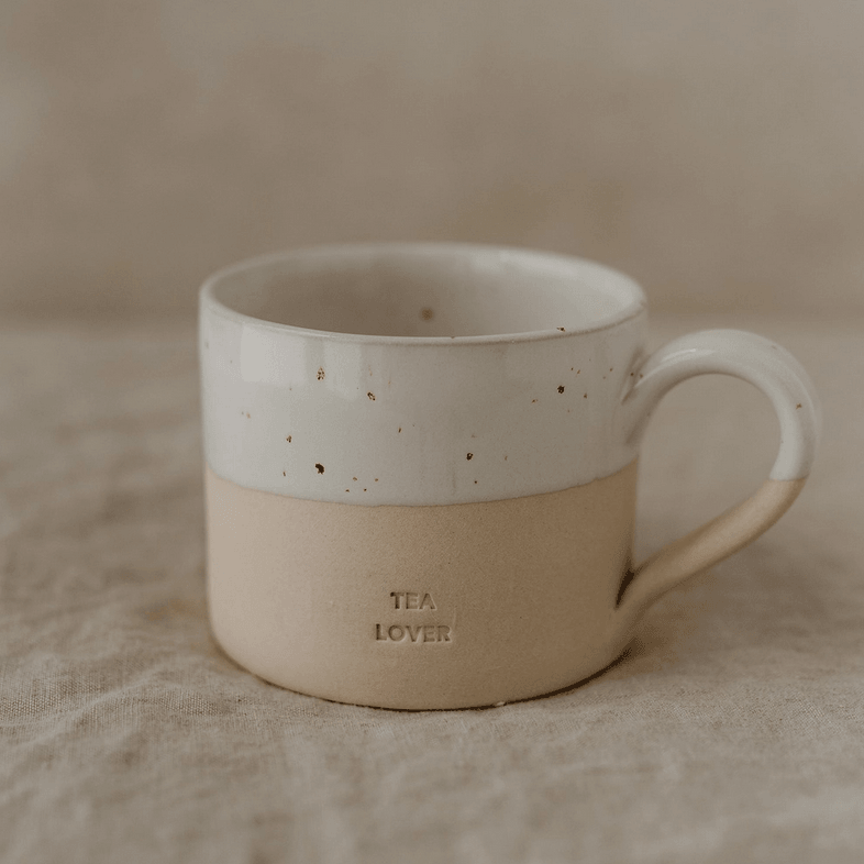 Muki, Tea Lover Mug -käsintehty tekstimuki
