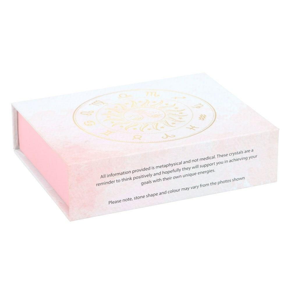 Aries Crystal Tumblestone Set -oinaan luonnonkivi lahjapakkaus
