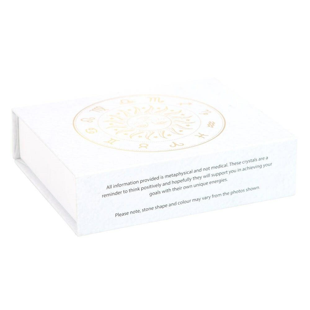Virgo Crystal Tumblestone Set -neitsyen luonnonkivi lahjapakkaus