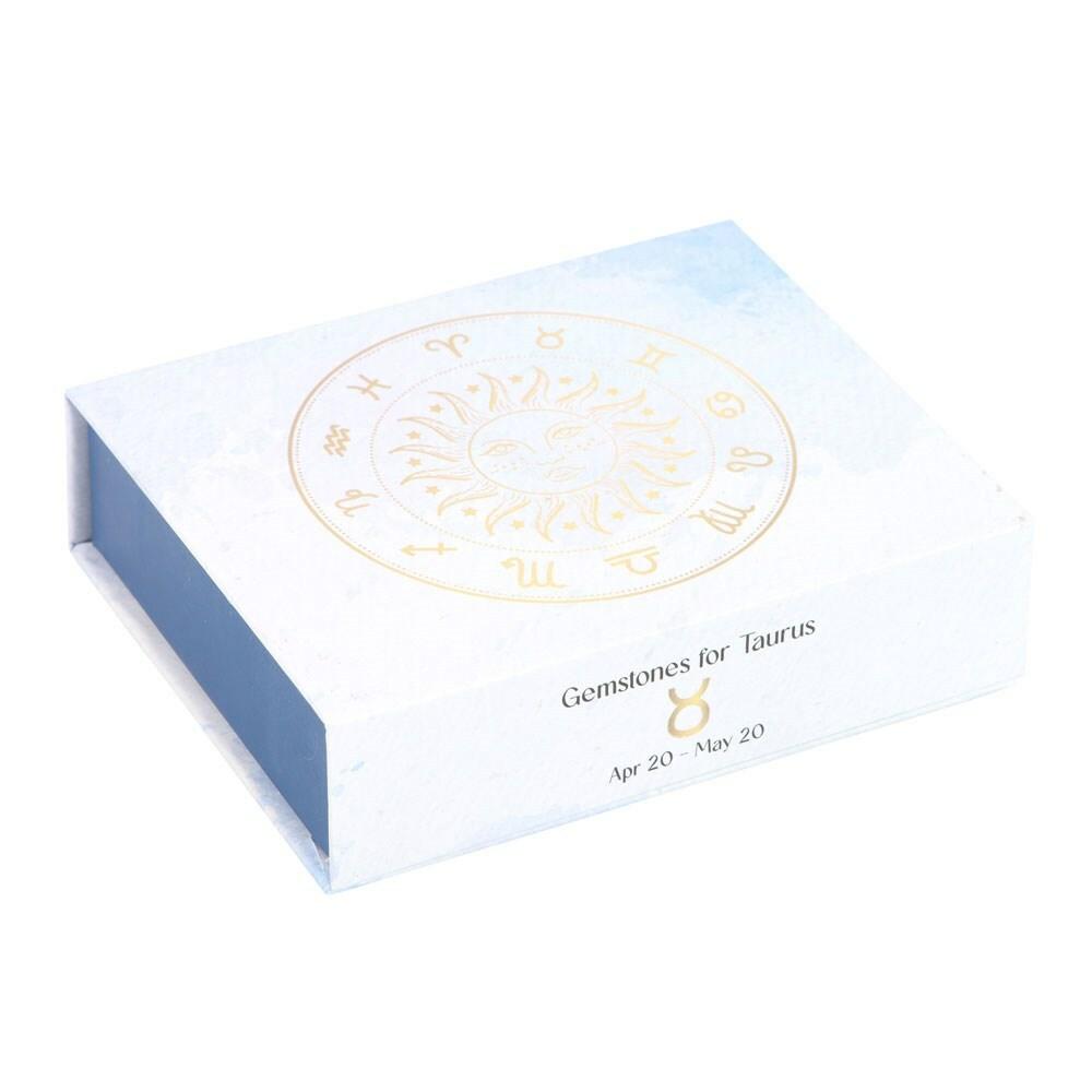 Taurus Crystal Tumblestone Set -härän luonnonkivi lahjapakkaus