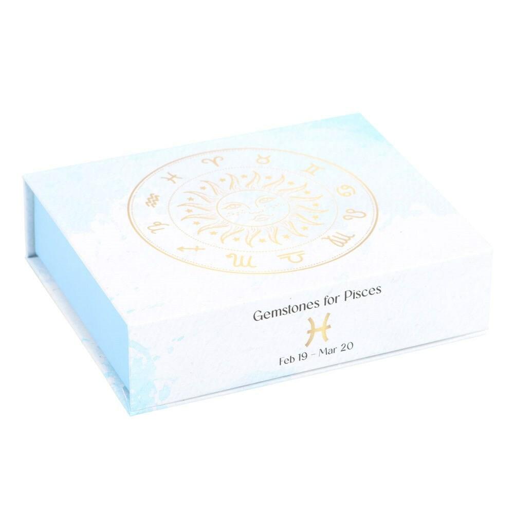 Pisces Crystal Tumblestone Set -kalojen luonnonkivi lahjapakkaus