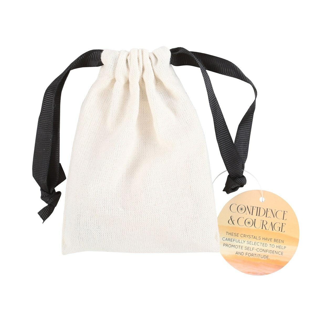 Confidence & Courage Healing Crystal Set -rohkeutta tuovat kivet setti