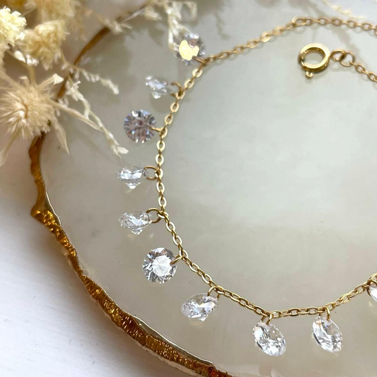 HABAHA Paris|Katy crystal bracelet made of surgical steel