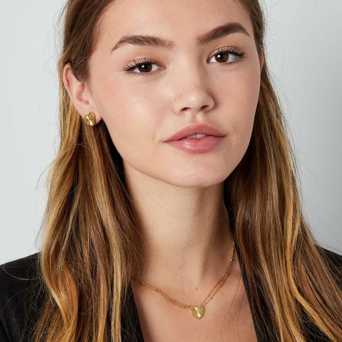 FRENCH RIVIERA | Be Mine -kiruruginteräksinen korusetti (kaksi väriä)