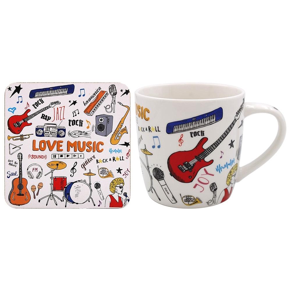Muki, Music Mug & Coaster -musiikkiaiheinen muki & lasinalunen