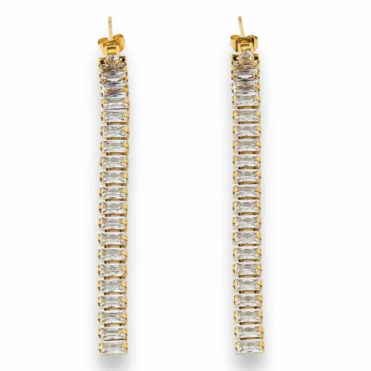 FRENCH RIVIERA|Carly Earrings -kullanväriset kirurginteräskorvakorut