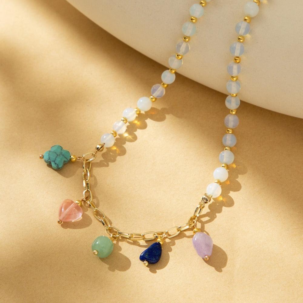 FRENCH RIVIERA|Valerie Necklace -värikäs luonnonkivikaulakoru