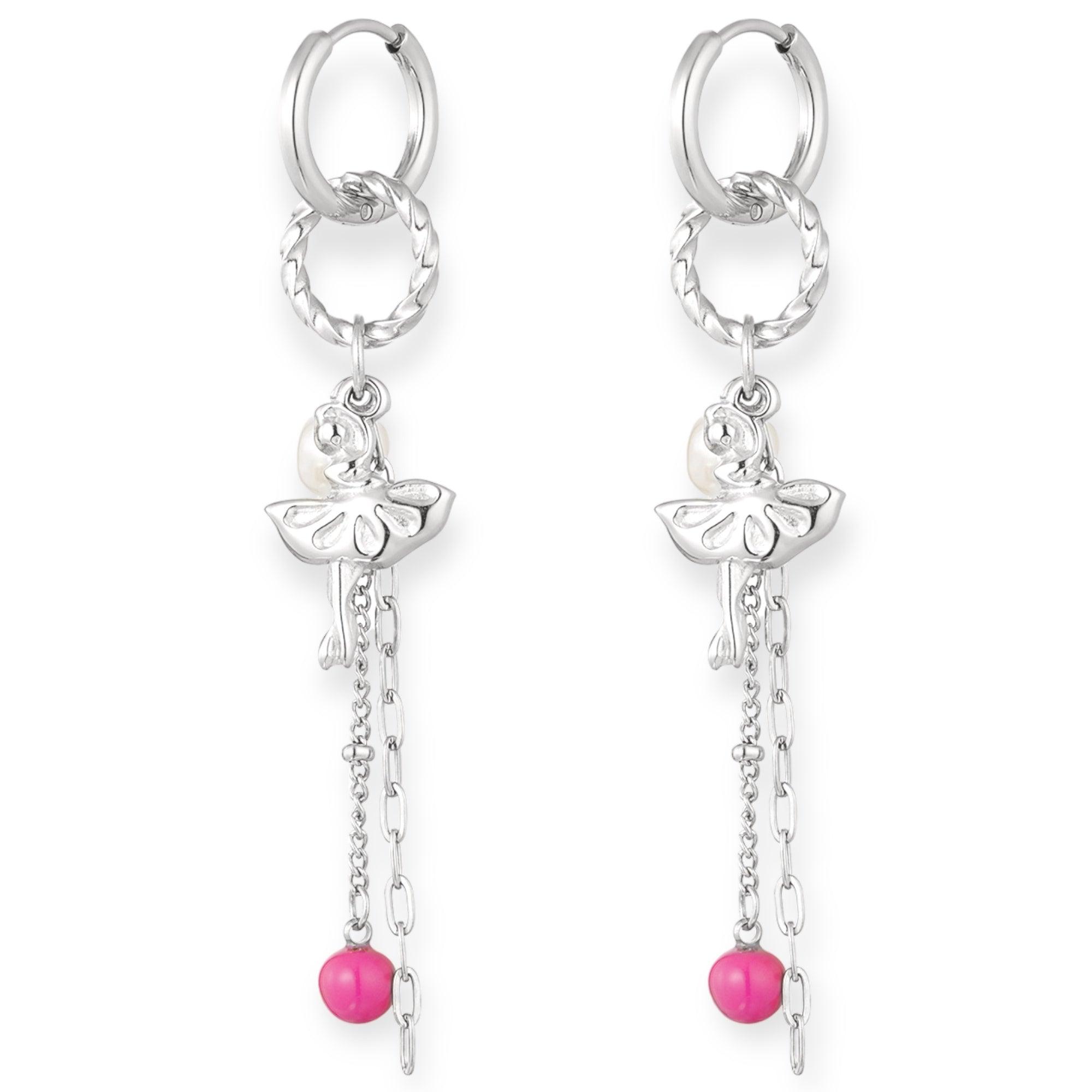 FRENCH RIVIERA | Dancer -kirurginteräsrenkaat tanssijakoristein (hop.)