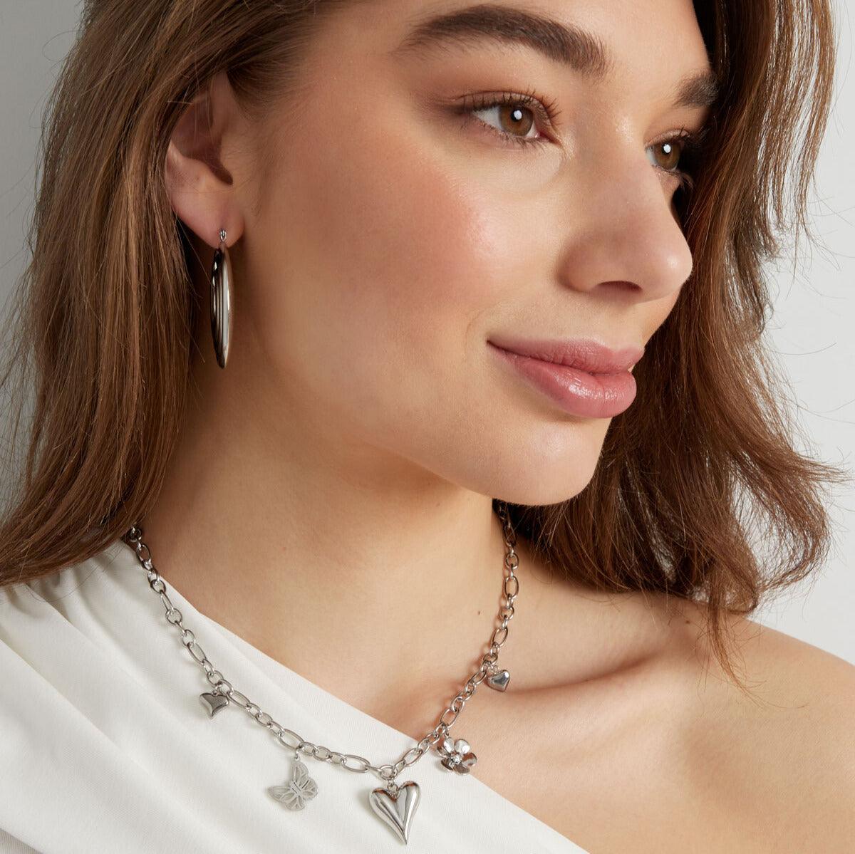 FRENCH RIVIERA | Adore surgical steel necklace with mascots (silver)