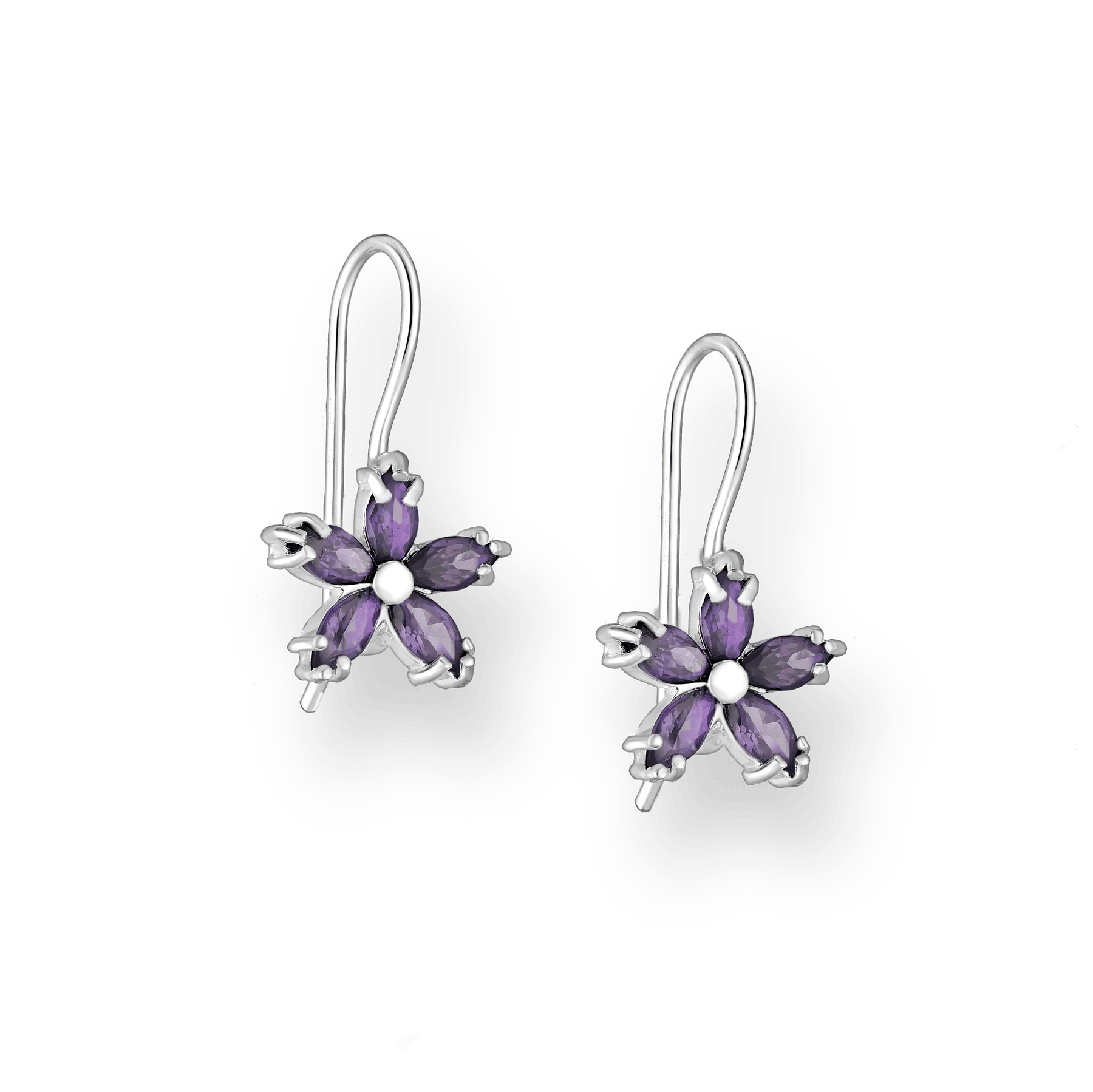 PREMIUM COLLECTION | Flora -violetit hopeakorvakorut kukkakoristein