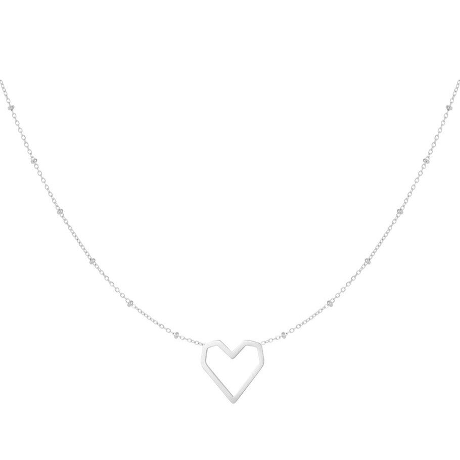 French Riviera | Amour Line – sydänkaulakoru (hopea)