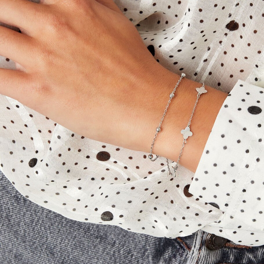 French Riviera | Clémence – onnenapila kirurginteräsrannekoru (hopea)