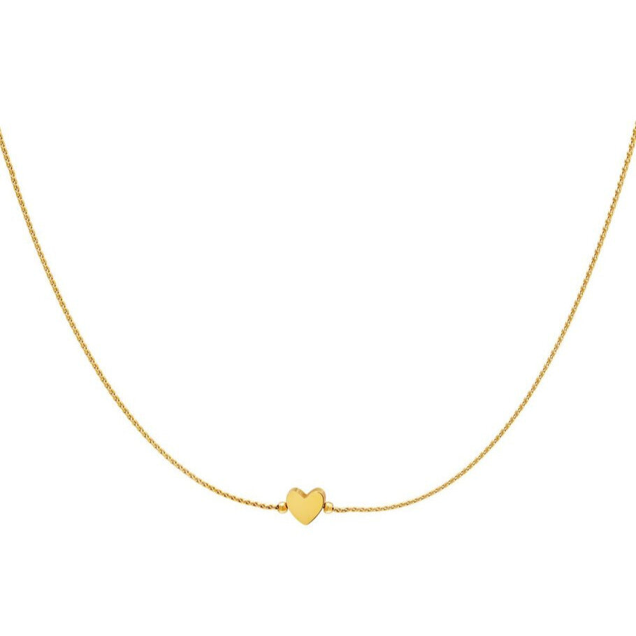 French Riviera | You Are Mine – sydänriipuskaulakoru kirurginteräksestä (kulta)