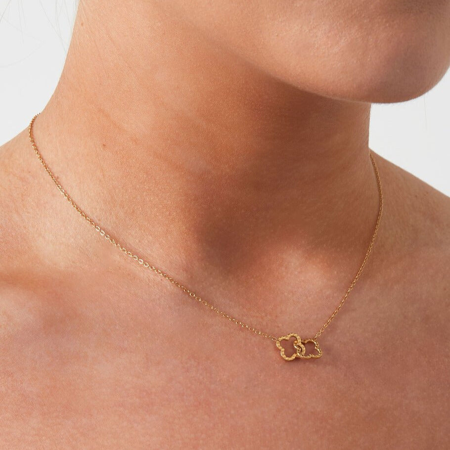 French Riviera | Linked Luck – onnenapila kirurginteräskaulakoru (hopea)