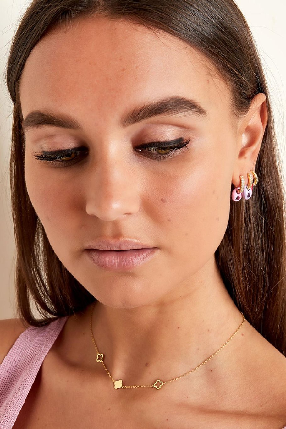 French Riviera | Bonne Chance – onnenapila kirurginteräskaulakoru (kulta)