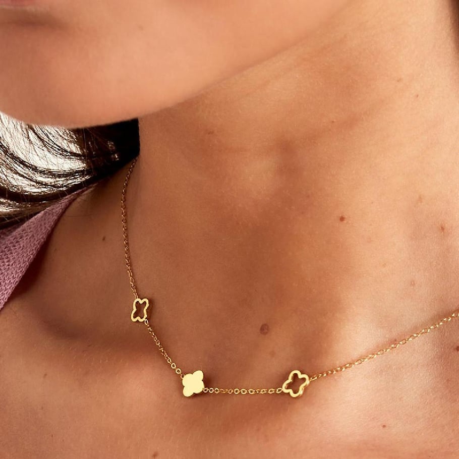 French Riviera | Bonne Chance – onnenapila kirurginteräskaulakoru (kulta)