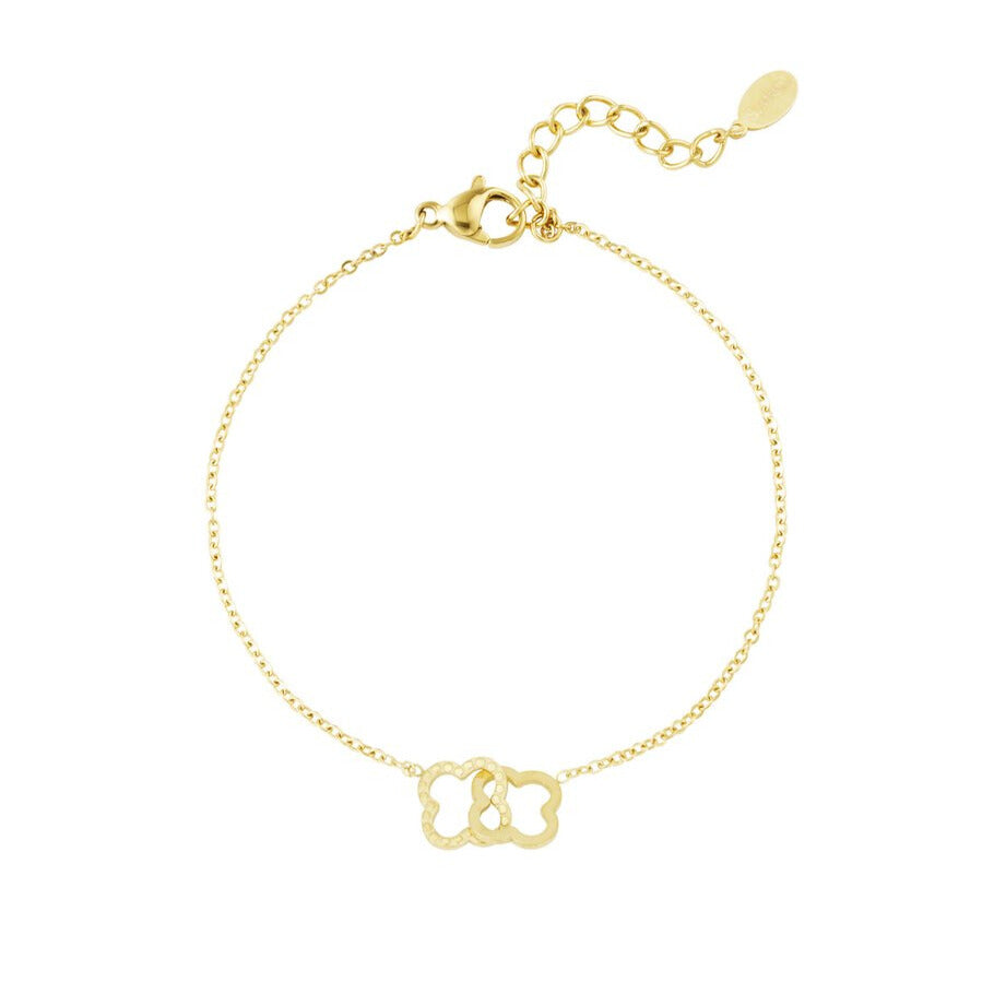 French Riviera | Linked Luck – onnenapila kirurginteräsrannekoru (kulta)