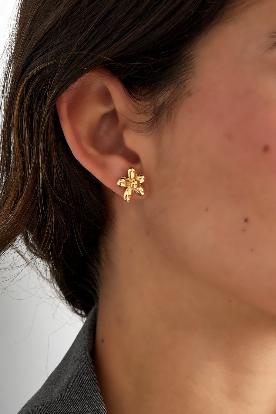 FRENCH RIVIERA | Belle Fleur – kukkakorvakorut (kulta)