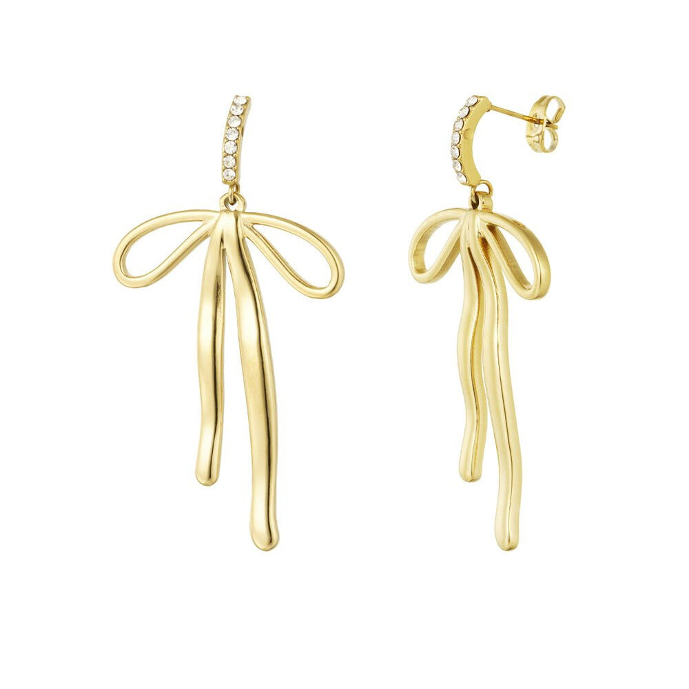 FRENCH RIVIERA | Christmas Glow – rusettikorvakorut kirurginteräksestä