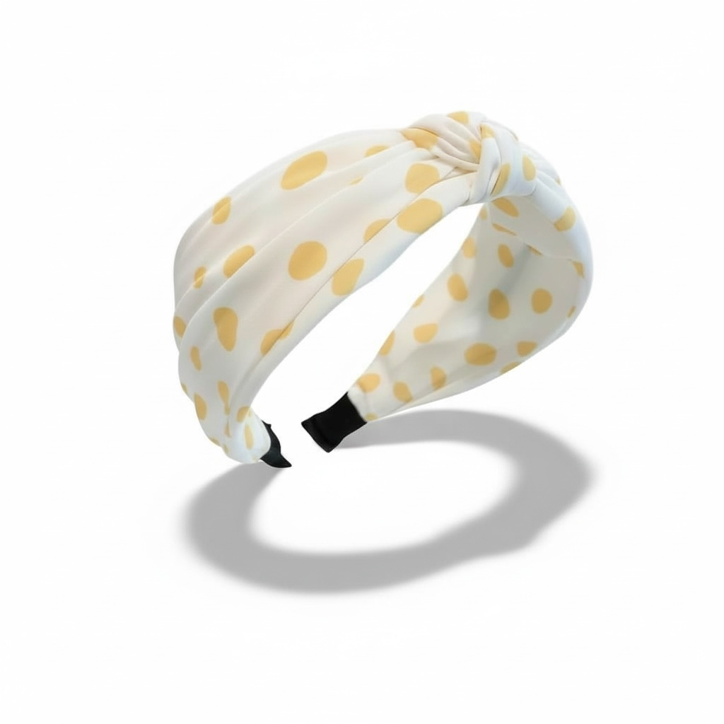 Hiuspanta|SUGAR SUGAR, Lazy Days -keltapilkullinen comfy-panta