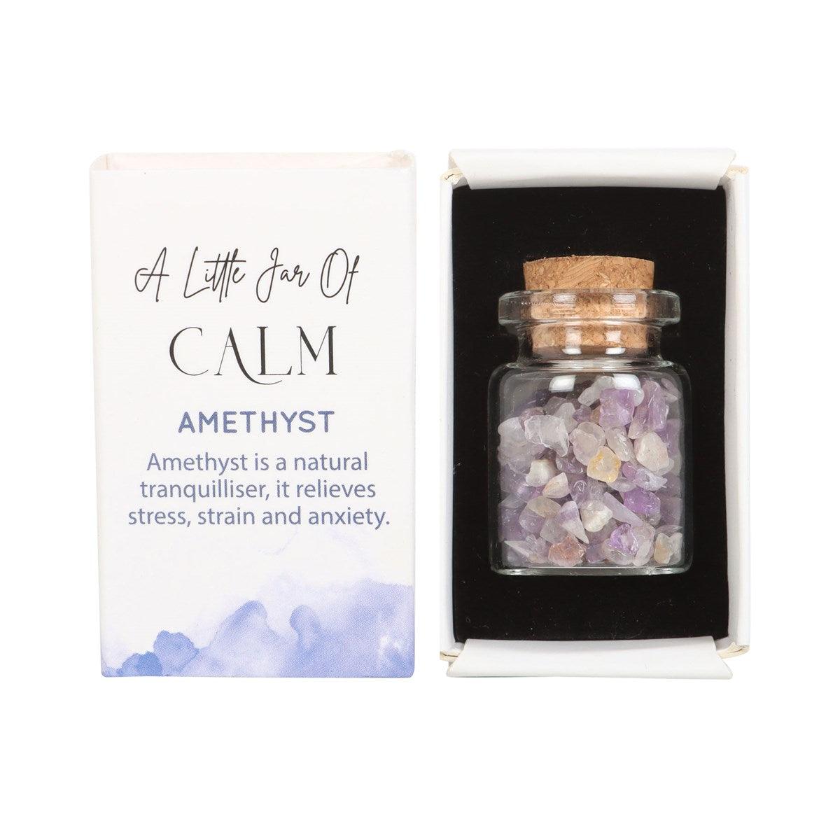 Jar of Calm, Amethyst -ametisti onnenkivipullo "rauha"