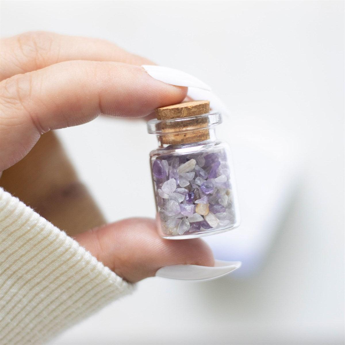 Jar of Calm, Amethyst -ametisti onnenkivipullo "rauha"